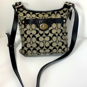 Coach Penelope Crossbody Bag in Black & Grey